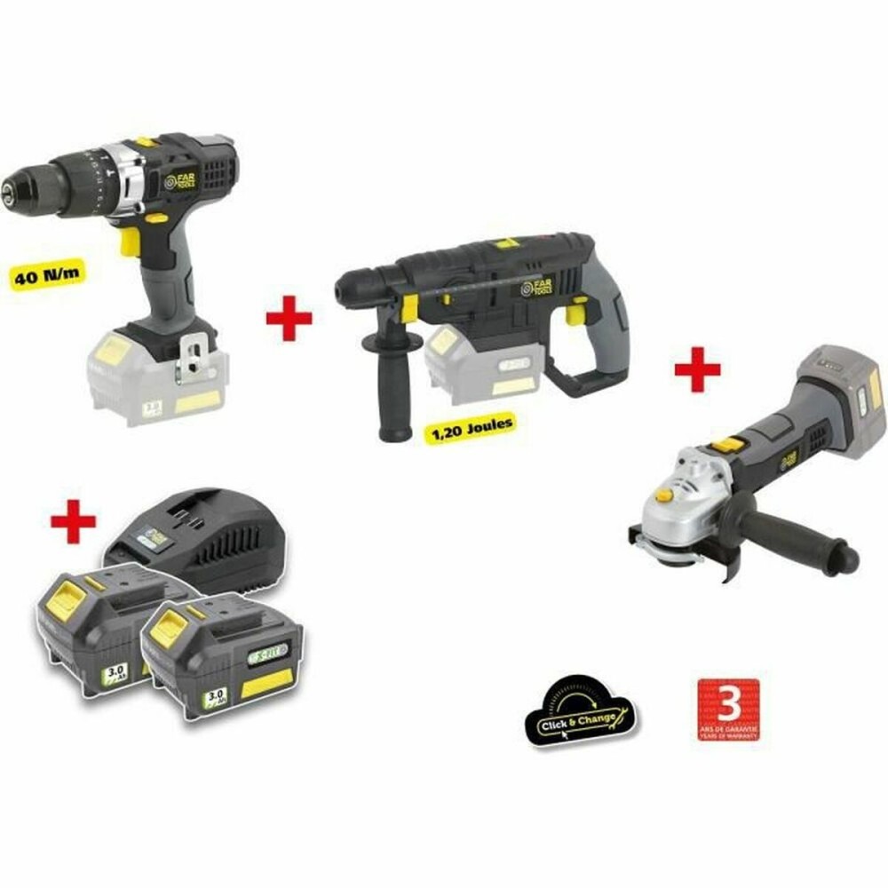 Set burghiu și accesorii Fartools 18 V 40 Nm