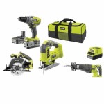 Set burghiu și accesorii Ryobi RCK184C-242S