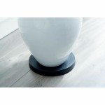 Suport cu roți pentru ghivece Nature Negru polipropilenă (Ø 29,2 x 4 cm)