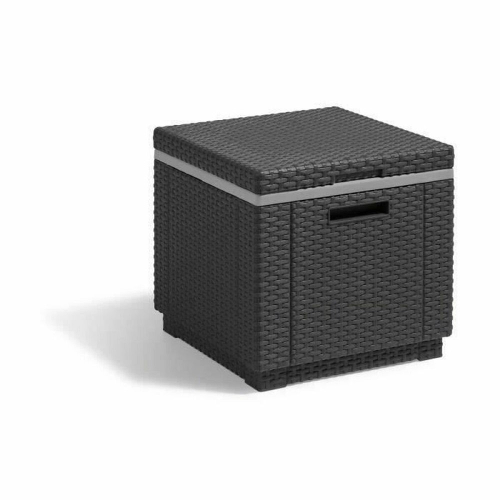 Masa laterală Allibert by KETER Ice Cube graphite 42 x 42 x 41 cm Gri