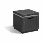 Masa laterală Allibert by KETER Ice Cube graphite 42 x 42 x 41 cm Gri