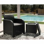 Masa laterală Allibert by KETER Ice Cube graphite 42 x 42 x 41 cm Gri