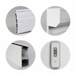 Jaluzele Alb PVC Aluminiu 155 x 120 cm