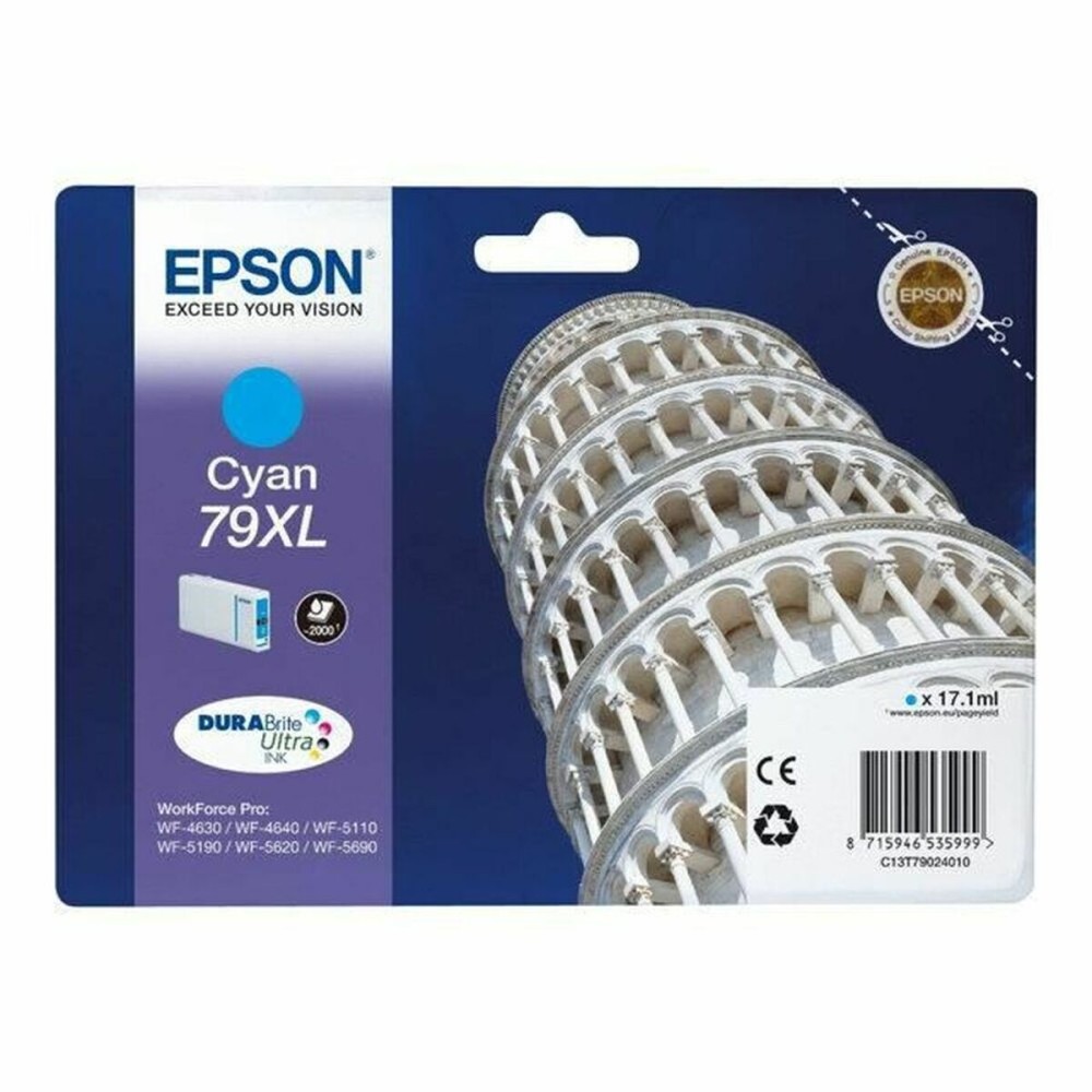 Cartuș cu Cerneală Originală Epson 79XL Pisa Tower Cyan