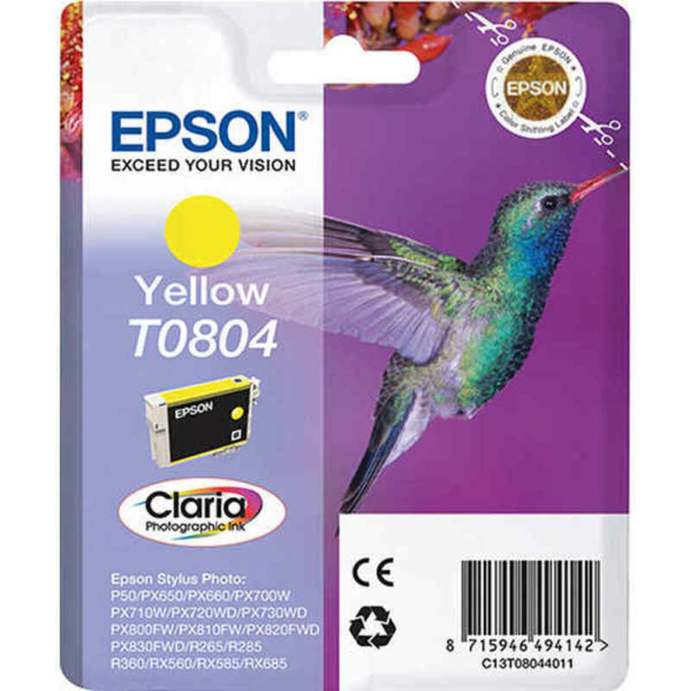 Cartuș cu Cerneală Originală Epson T0804 Galben