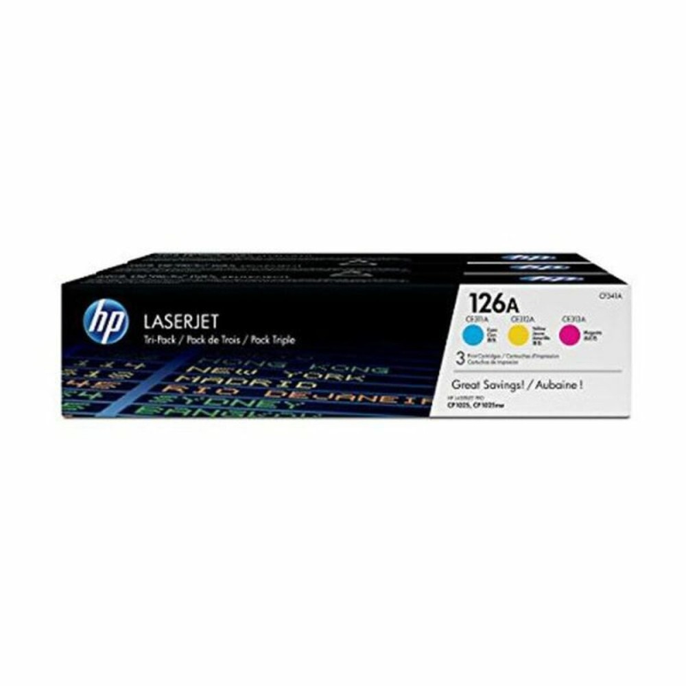 Toner HP CF341A Tricolor (3 Unități)