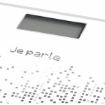 Cântar Digital de Baie Little Balance Talking Voice Alb Negru Sticlă Temperată