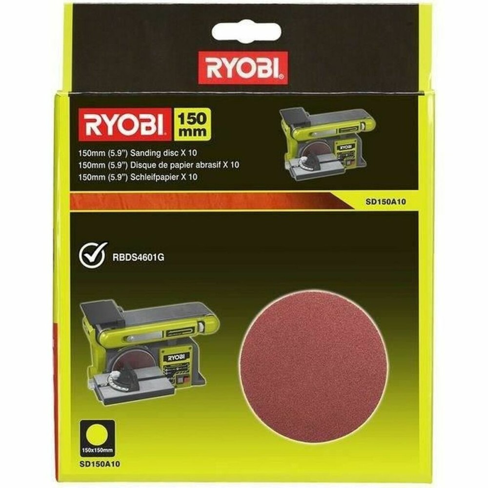Disc abraziv Ryobi Ø 150 mm 21 x 3 x 26 cm 150 mm 26 x 20 x 3 cm (10 Unități)