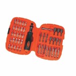 Set de biți cu șurubelniță Black & Decker A7039 -XJ 45 Piese Hex Phillips Pozidriv Torx