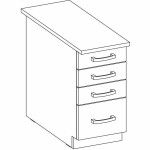 Mobilă Laterală 60 x 40 x 80,4 cm Gri