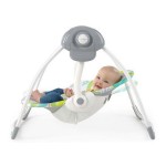 Scaun Balansoar Ingenuity Compact portable swing Multicolor animale