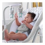 Scaun Balansoar Ingenuity 2-in-1 Swing Lounger - Raylan Gri Alb