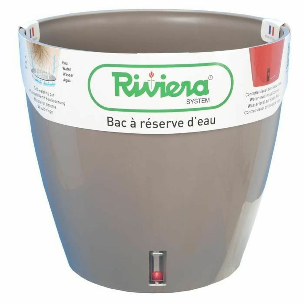 Ghiveci Riviera Eva Gri Maroniu Rotundă Ø 46 cm