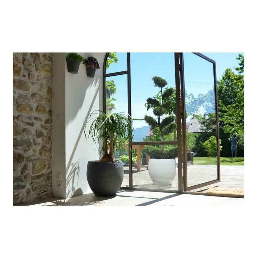 Ghiveci EDA Graphit Rotundă Plastic Gri închis (Ø 50 x 45 cm)