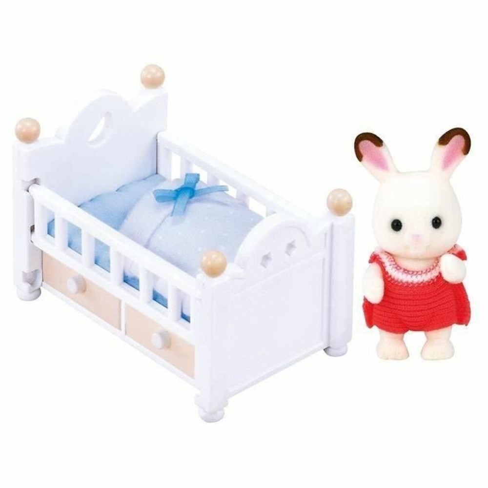 Figurine de Acțiune Sylvanian Families Baby Rabbit Chocolate Bed