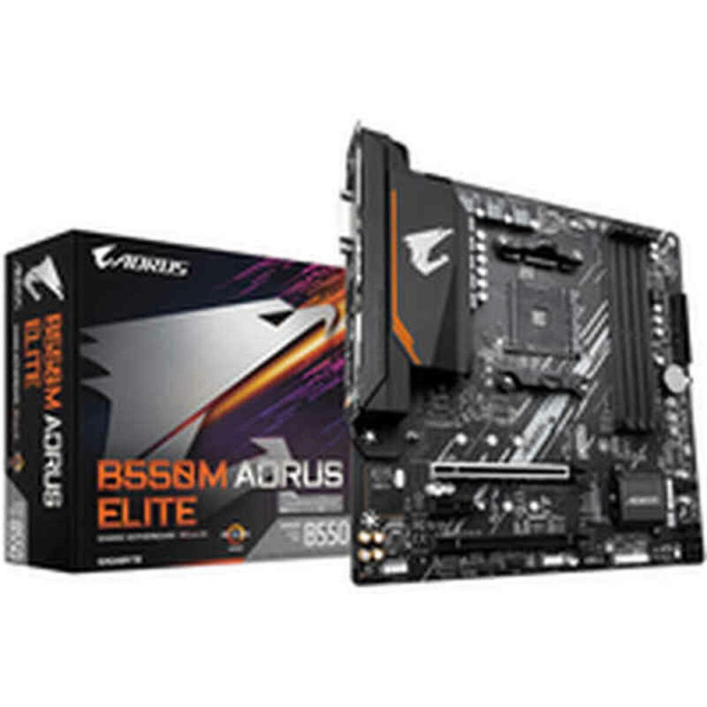 Placă de Bază Gigabyte B550M AORUS ELITE mATX AM4     AMD AM4 AMD AMD B550
