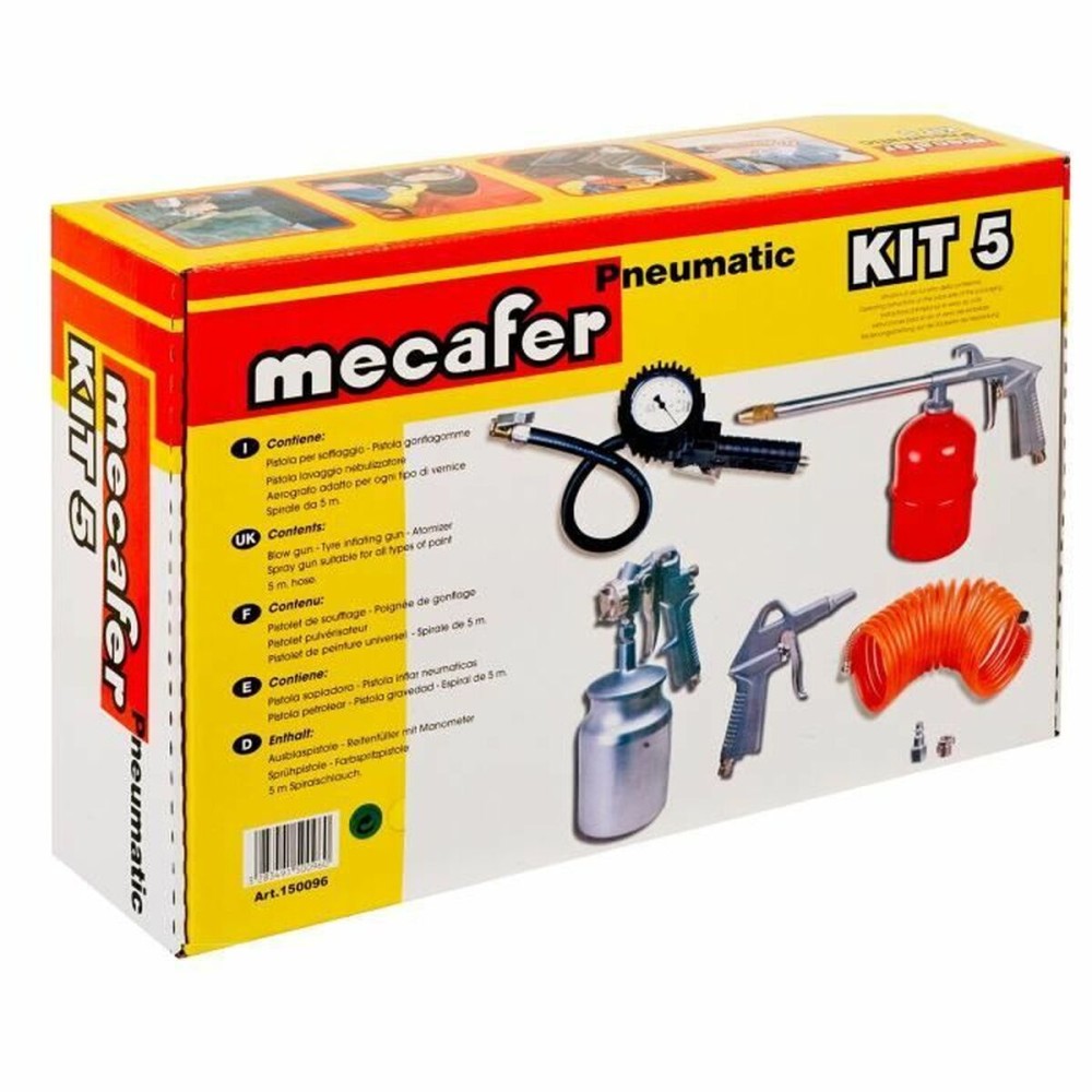 Air compressor accessory kit MECAFER 5 Piese
