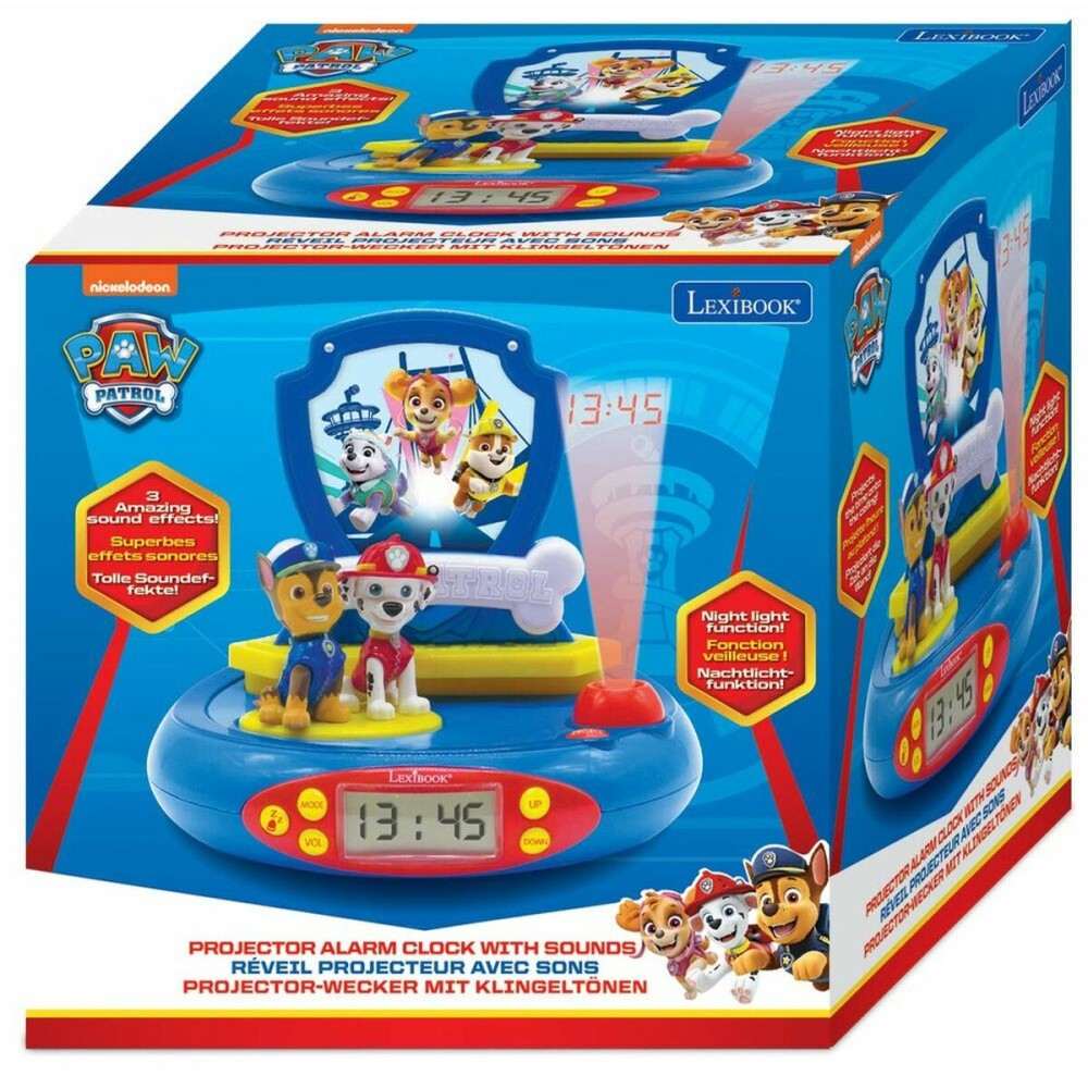Ceas Deșteptător Lexibook The Paw Patrol Proiector