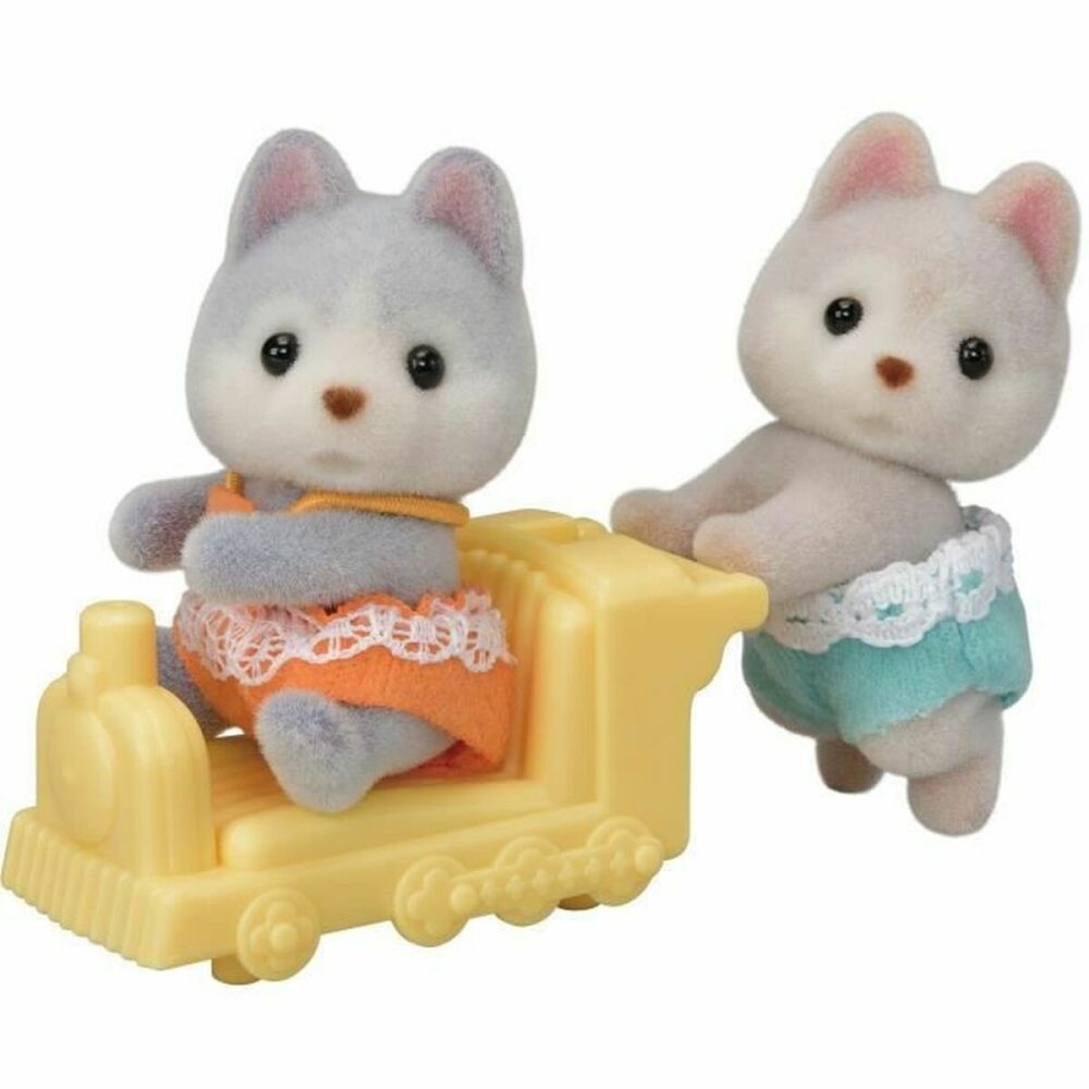Figurine de Acțiune Sylvanian Families Los gemelos Husky