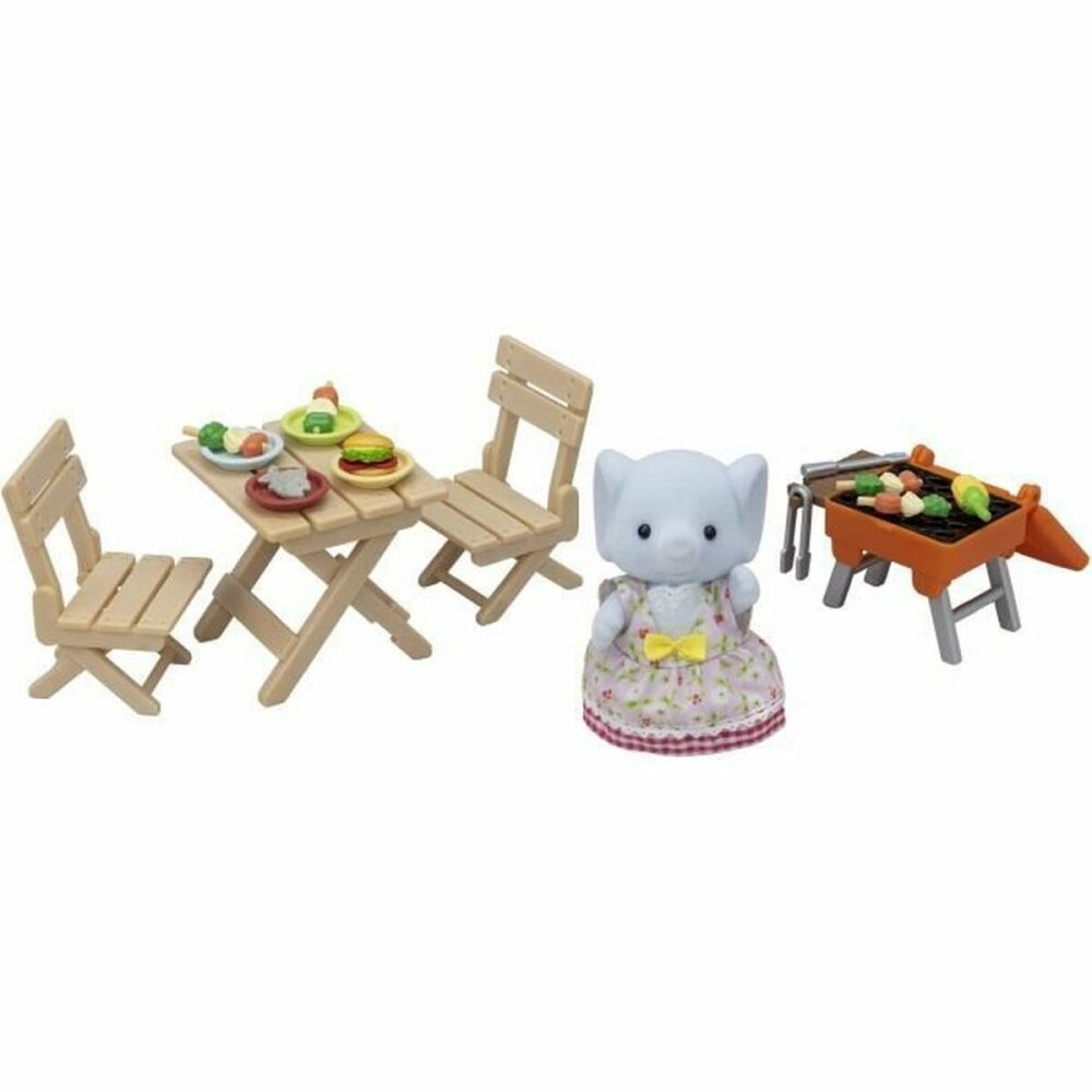 Accesorii pentru căsuțe de păpuși Sylvanian Families The Elephant Girl and Her Picnic Set