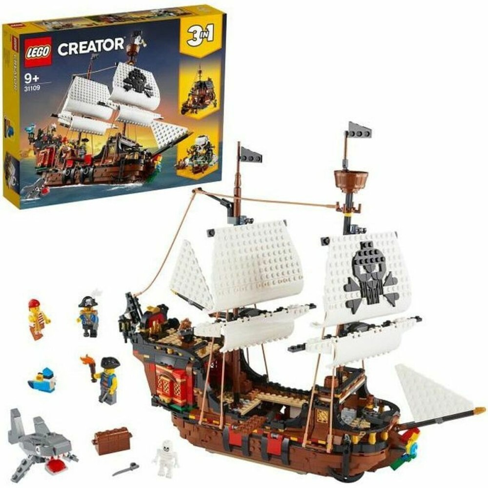 Set de Jucării cu Vehicule   Lego Creator 31109 Pirate Ship         3 în 1 1260 Piese