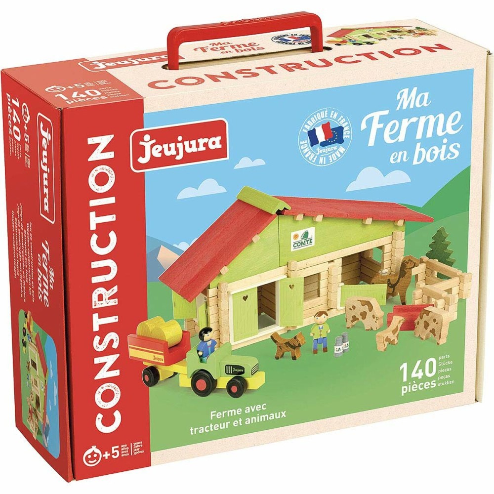Fermă cu animale Jeujura Wooden Farm Playset
