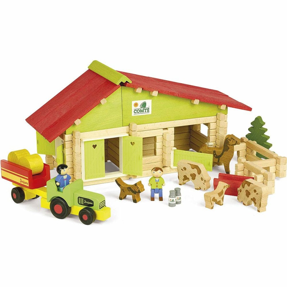 Fermă cu animale Jeujura Wooden Farm Playset