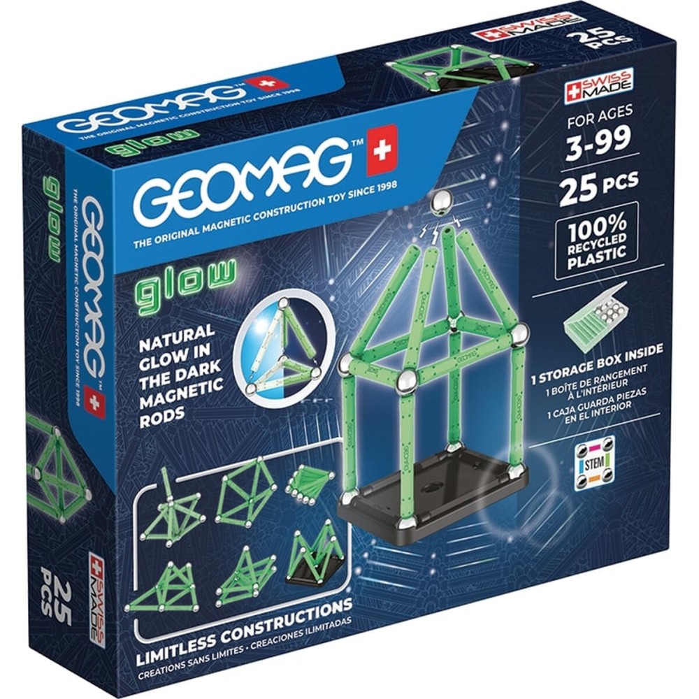Playset Geomag Glow Recycled 25 Piese