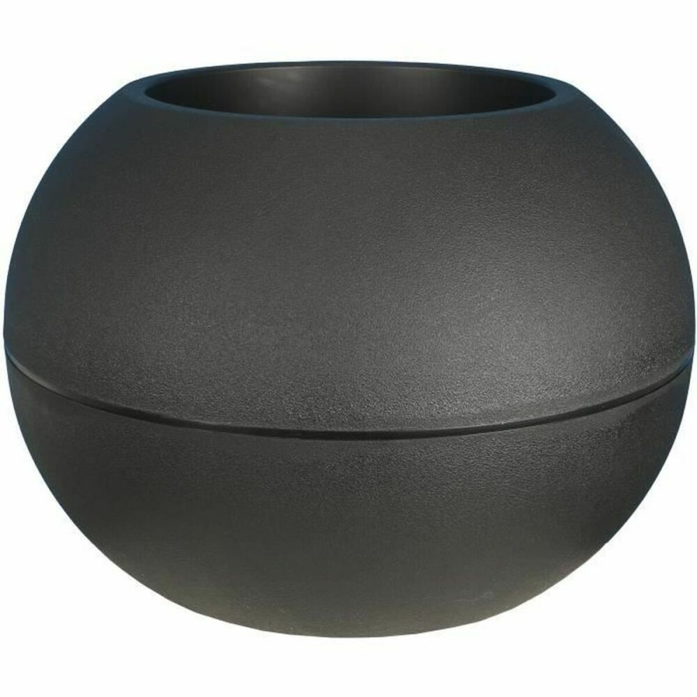 Ghiveci Riviera Negru Plastic Rotund Míč Ø 50 cm