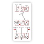 Trotinetă Minnie Mouse Infantil Roz Roți x 3 Mărime unică