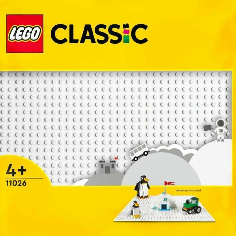 Bază de sprijin Lego 11026 Classic The White Building Plate Alb