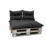 Pernă de podea Jardin Prive Classic Pallet Kit Gri