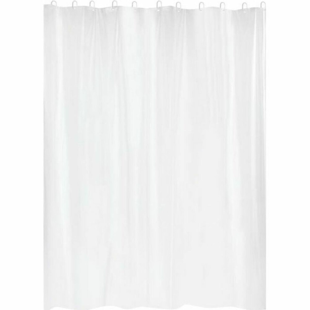 Perdea de duș Gelco Alb PVC PEVA 180 x 200 cm