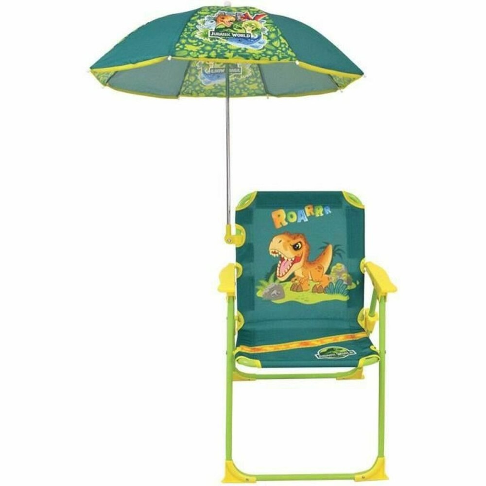 Scaun de plajă Fun House JURASSIC WORLD Verde 38,5 x 38,5 x 37,5 cm