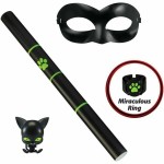 Costum Deghizare pentru Copii Miraculous: Tales of Ladybug & Cat Noir Transformation Set - Cat Noir 4 Piese Negru Multicolor