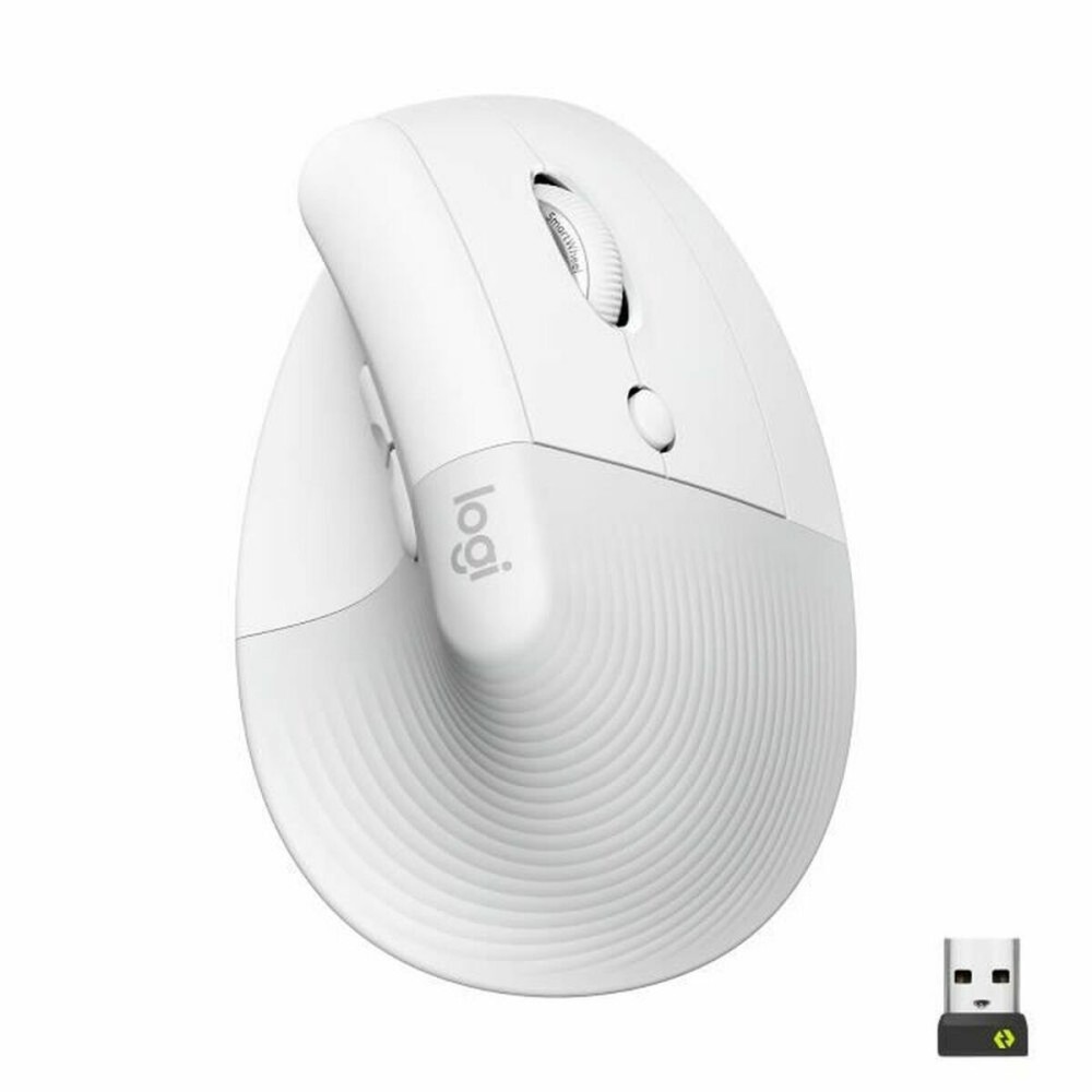 Mouse Logitech Lift Alb Ergonomic 4000 dpi