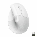 Mouse Logitech Lift Alb Ergonomic 4000 dpi