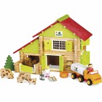 Playset Jeujura My Wooden Farm 180 Piese
