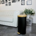 Coș de gunoi Kitchen Move   Negru Negru mat 30 L