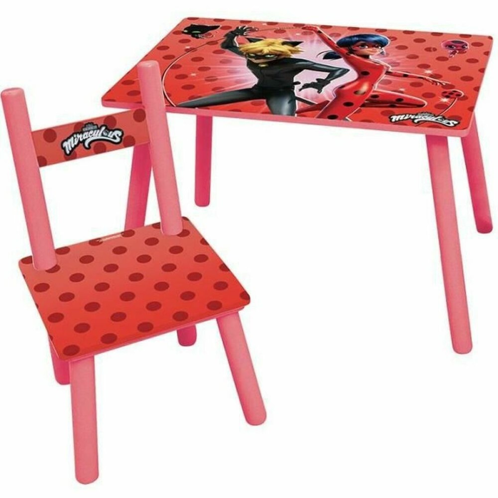 Set de Masă și Scaune pentru Copii Fun House Ladybug