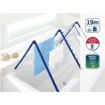 Suport de întins rufe Leifheit Bathtub Dryer Pegasus V 133 x 66,5 cm Albastru Alb Metal