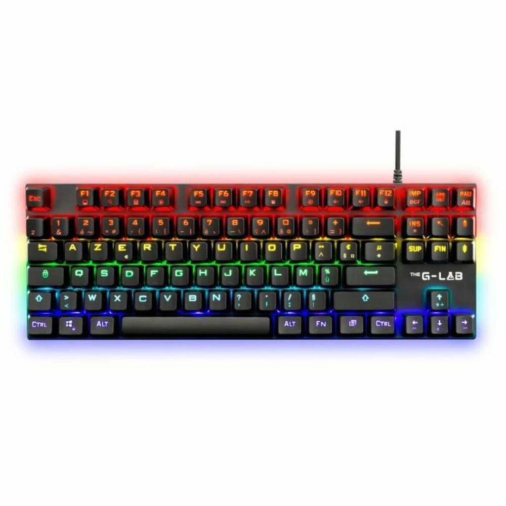 Tastatură Gaming The G-Lab Mercury AZERTY Franceză Negru