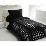 Set husă de pătură HOME LINGE PASSION Steevy  Negru 140 x 200 cm