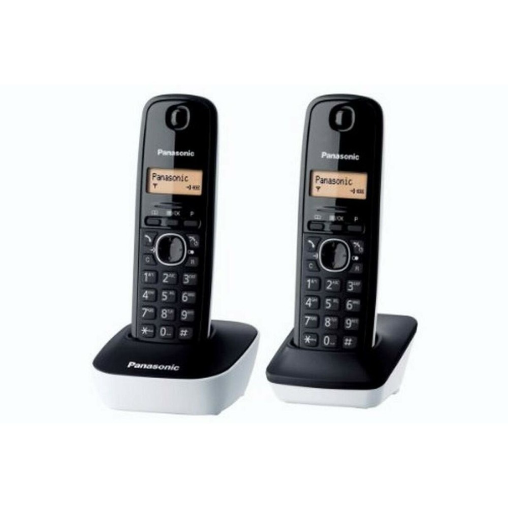 Telefon fără Fir Panasonic KX-TG1612 Chihlimbar Negru/Alb