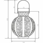 Lampă solară Galix Bej