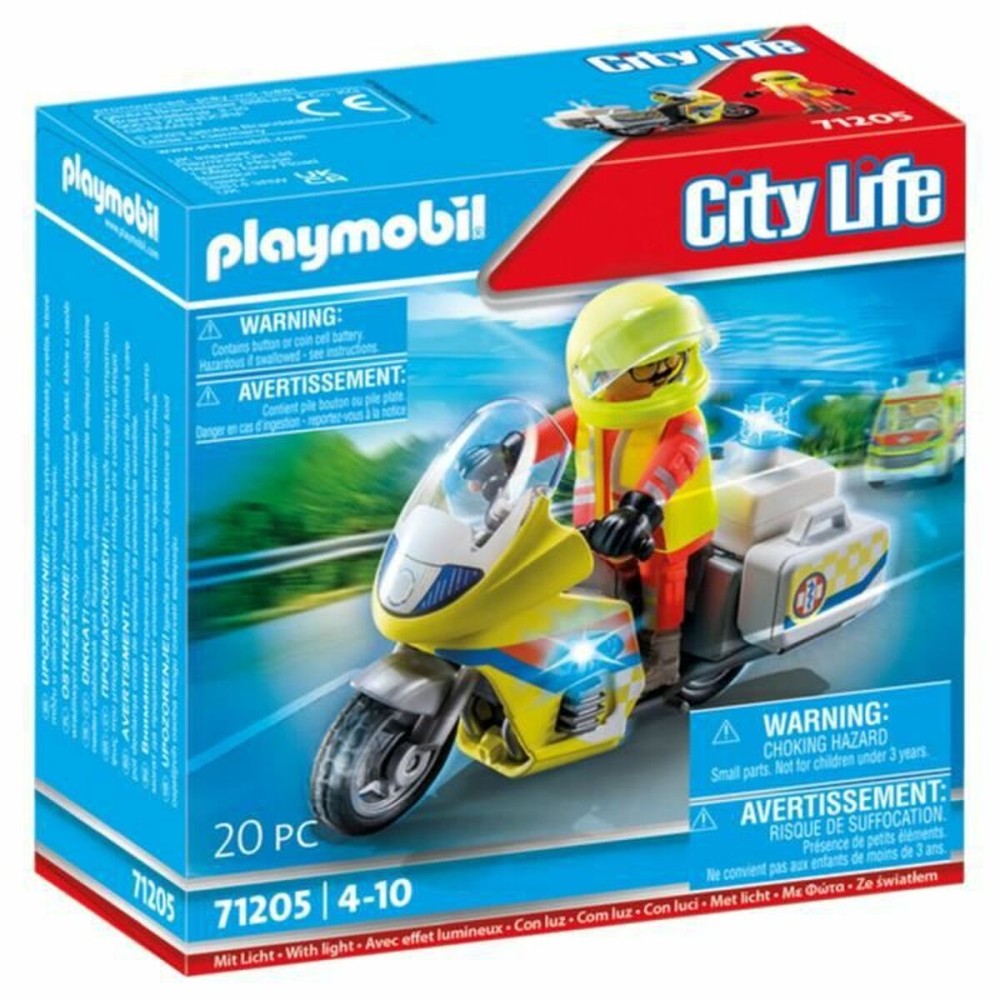 Set de Jucării cu Vehicule Playmobil 71205 Motocicletă 20 Piese