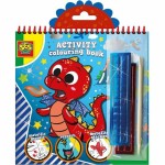 Desene pentru colorat SES Creative Activity Colouring Book 3 în 1 Notebook