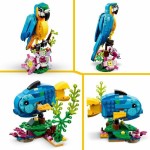Set de Construcție Lego Creator 31136 Exotic parrot with frog and fish 3 în 1 253 Piese