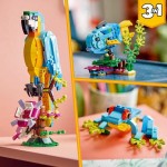 Set de Construcție Lego Creator 31136 Exotic parrot with frog and fish 3 în 1 253 Piese