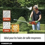 Foarfece de grădină Powerplus 67 cm 40 V